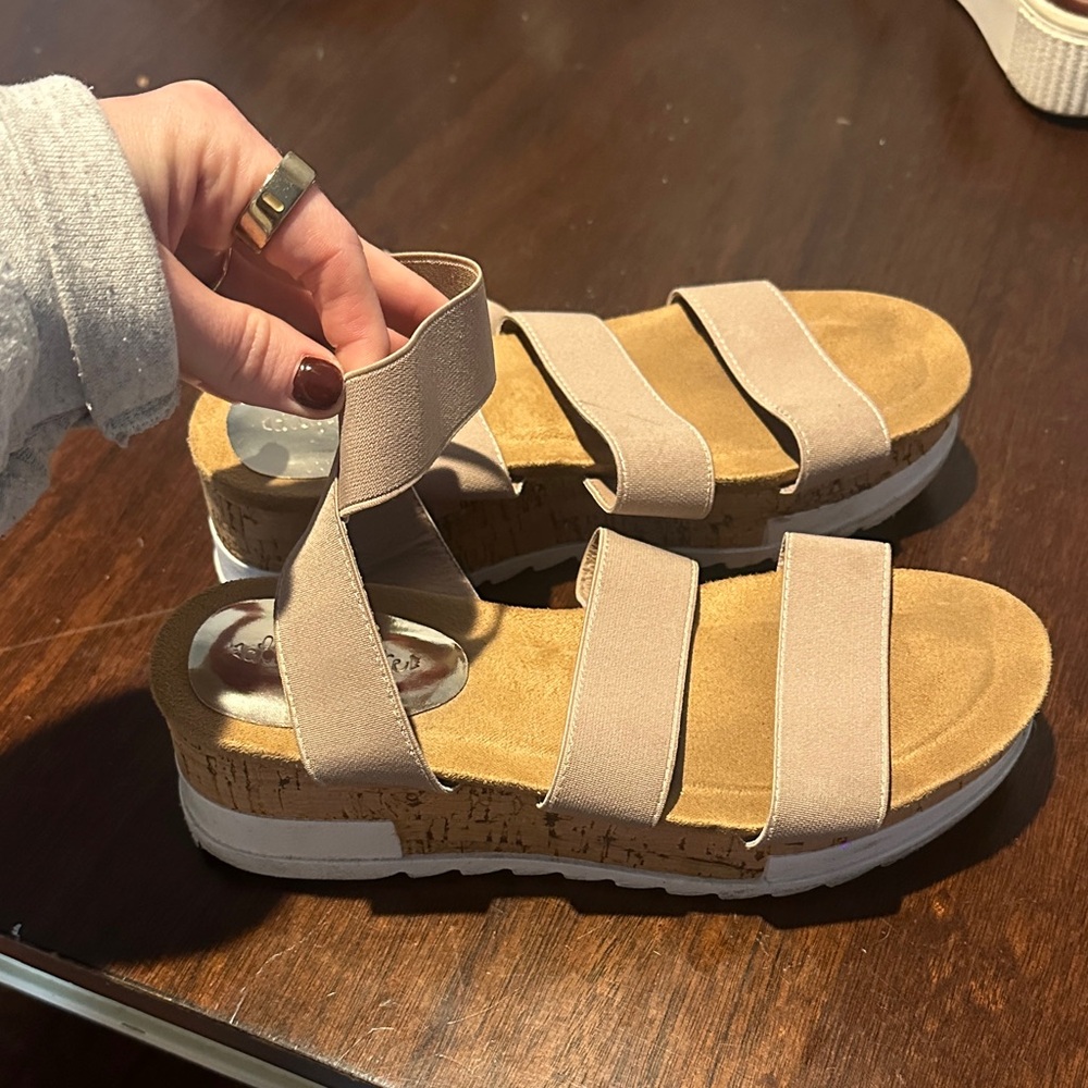 Altar'd State Cream Sandals